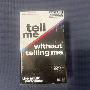 Adult party game Tell Me without telling Me